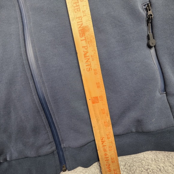 Apple Full Zip Jacket Size 2XLT Apple Logo Employee Blue Coat Zip Pockets - Picture 5 of 16